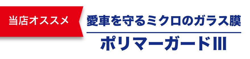 愛車を守るミクロのガラス膜ポリマーガードⅢ